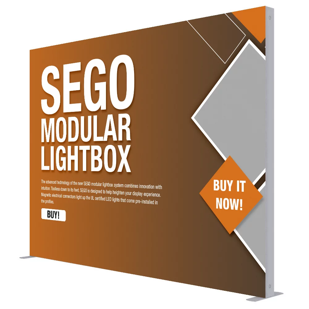 9.8 x 7.4 ft. SEGO Lightbox Display (Double-Sided)